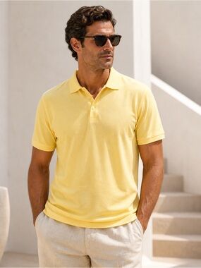 Archipelago Yellow Luxury Polo Shirt Men’s Medium NWOT MSRP $225